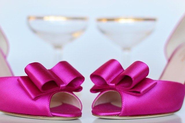 sytě růžové boty