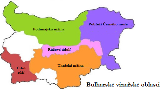 Bulharské vinařské oblasti